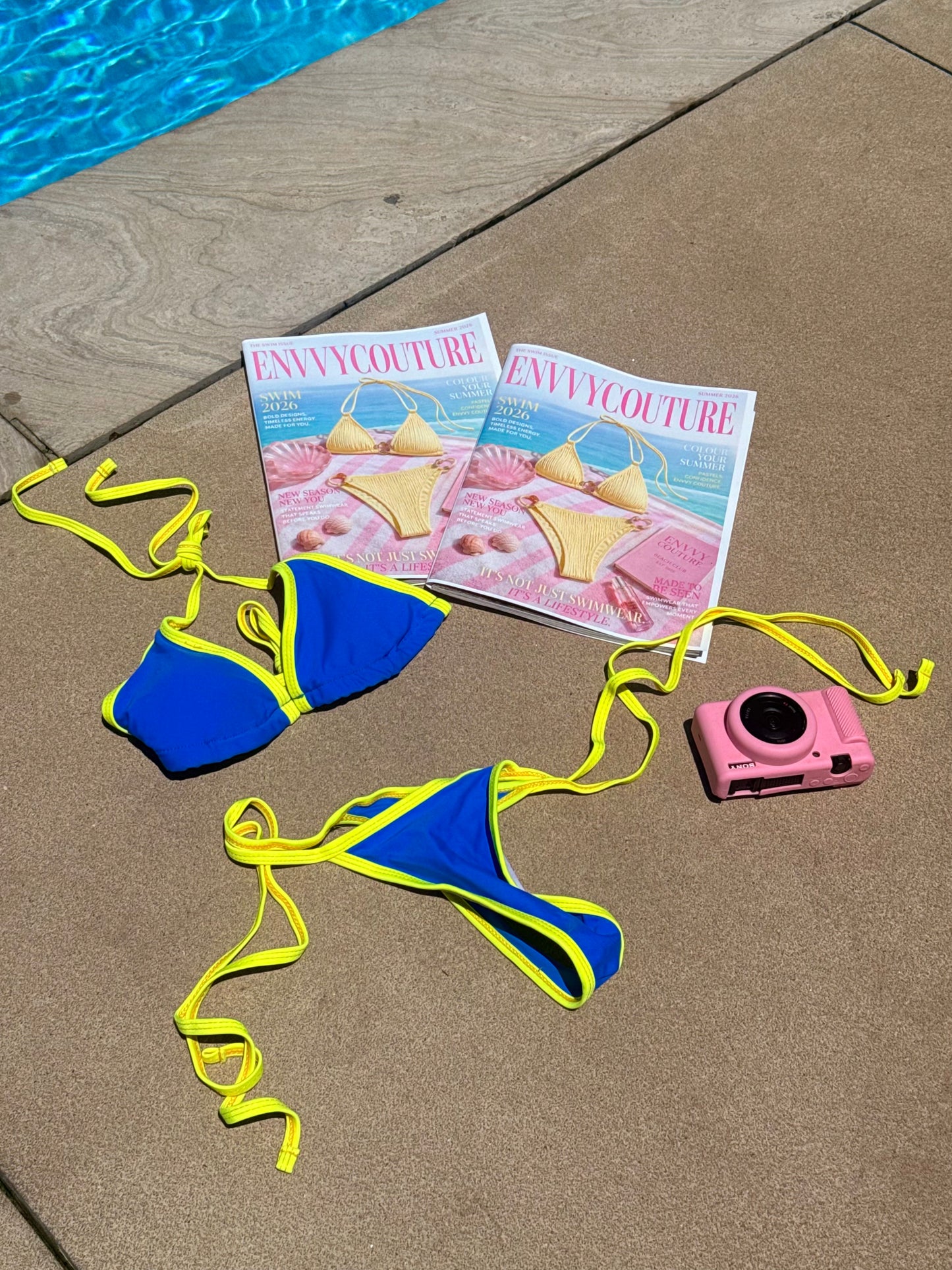 Neon splash bikini